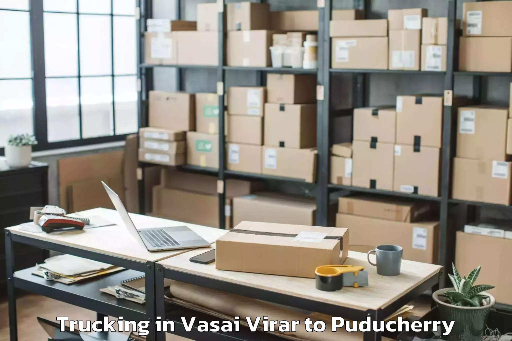 Leading Vasai Virar to Pondicherry University Trucking Provider